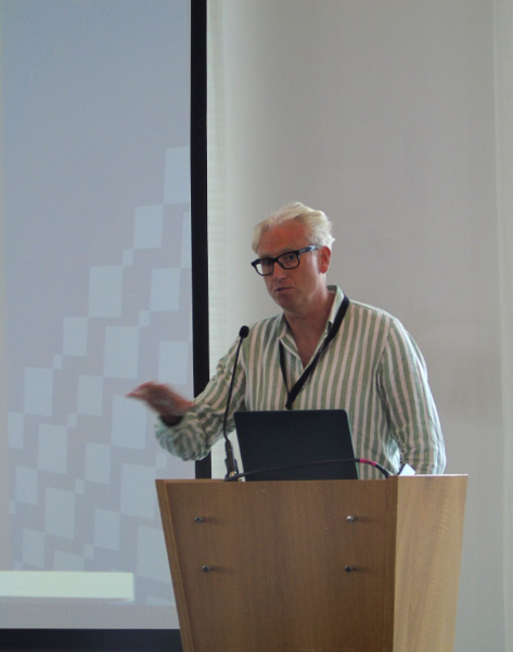 Tim Bond speaking at AI adoption event
